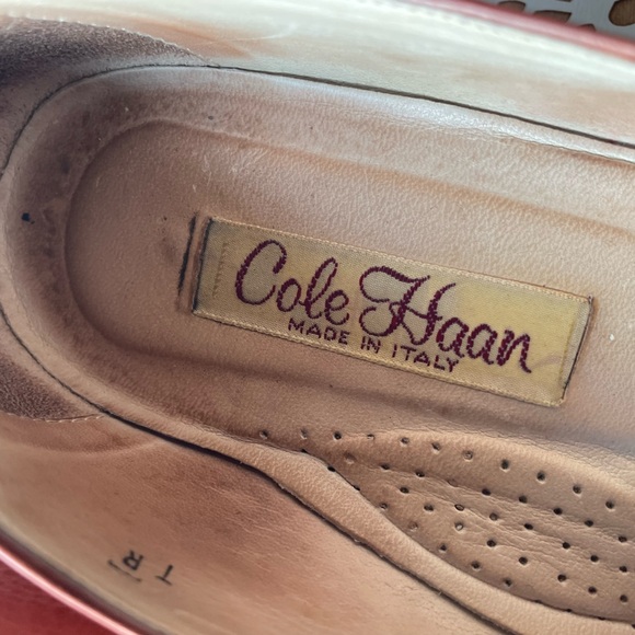 Cole Haan Brown and Cream Leather Spectator Oxford Pumps Size 9.5 /Made in Italy - Picture 5 of 14